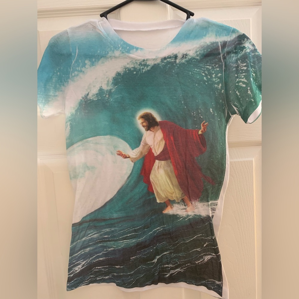 Jesus Surfing T-shirt